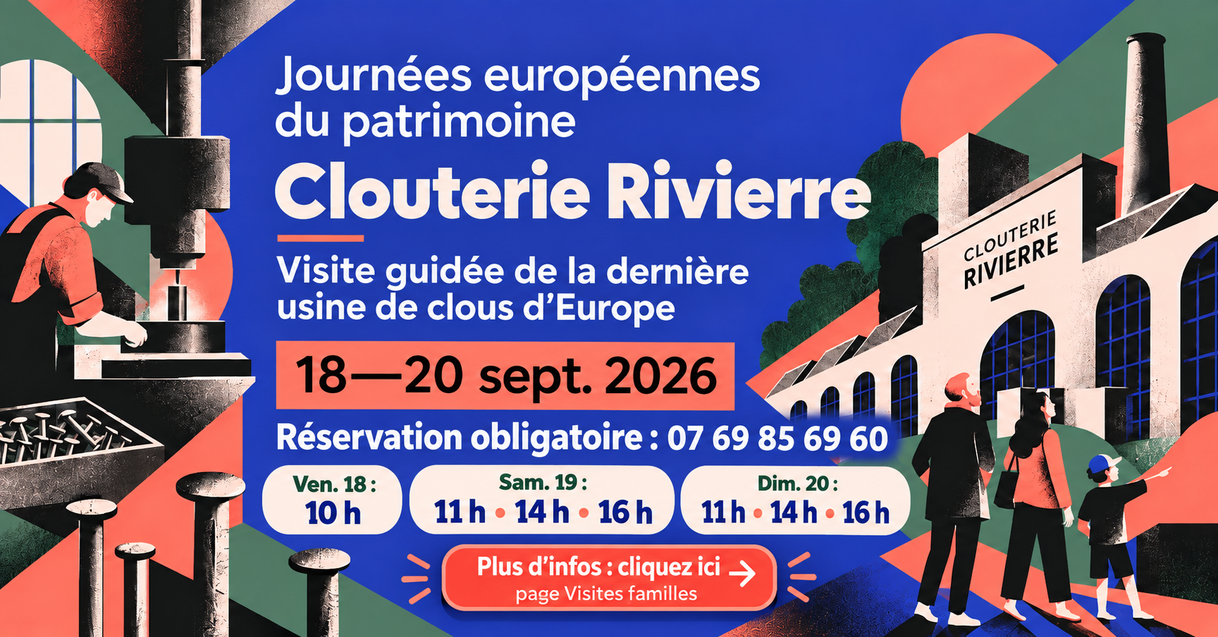 Journées Européennes du Patrimoine 2026 - Clouterie Rivierre